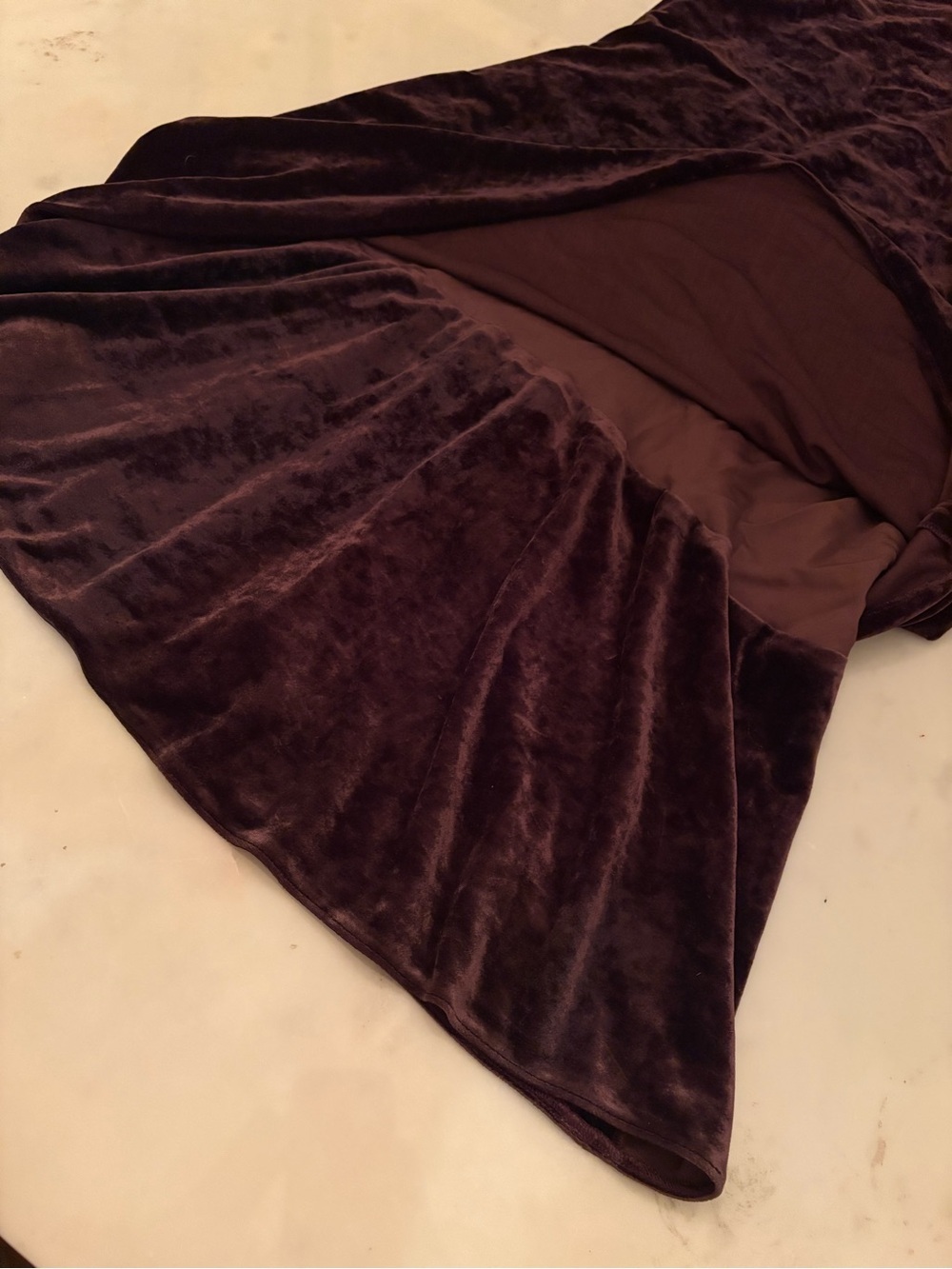 Vintage Ralph Lauren Velvet Cocktail Mini Dress Halter Open Back 90s Fit Flare 8 - Picture 9 of 10